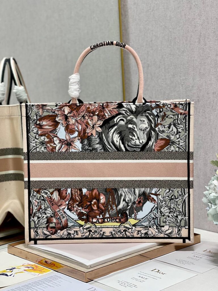 Dior Large Book Tote Multicolor La Force Embroidery 42Cm M1286Zfor M884 - Image 6