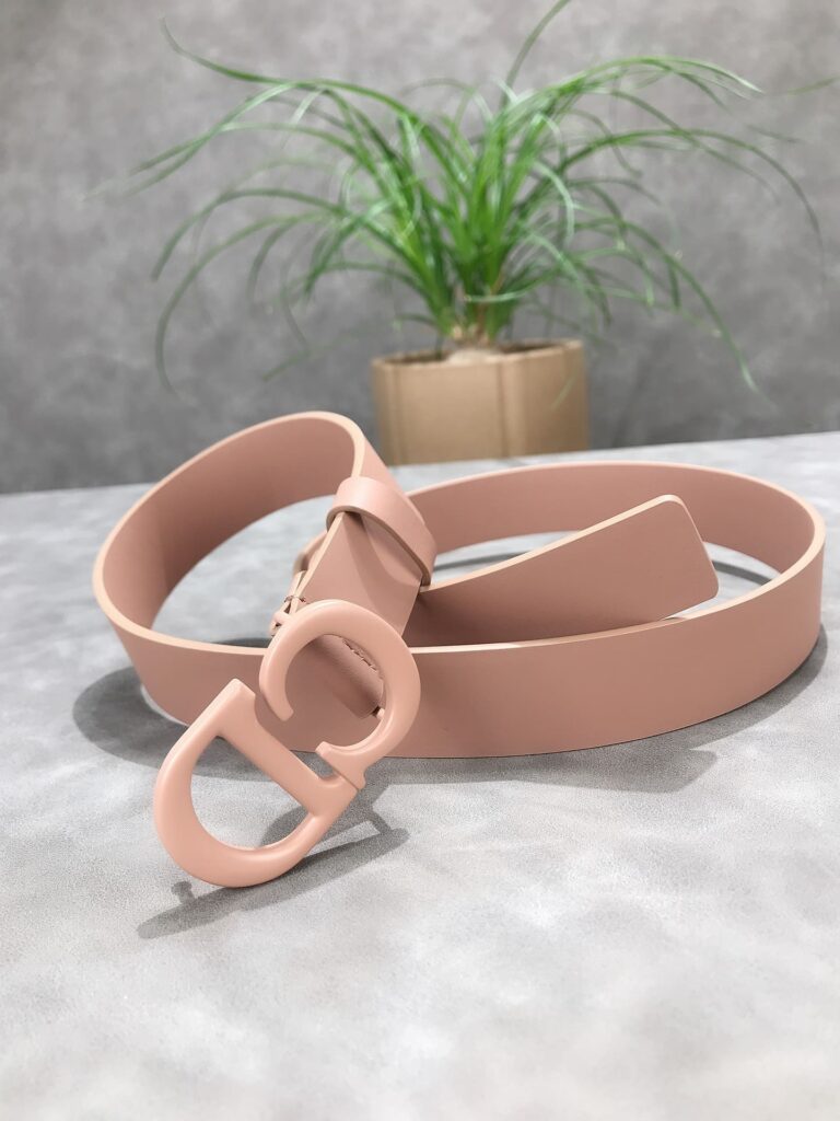 Dior 30 Montaigne Leather Belt Rose Pink 2Cm - Image 3