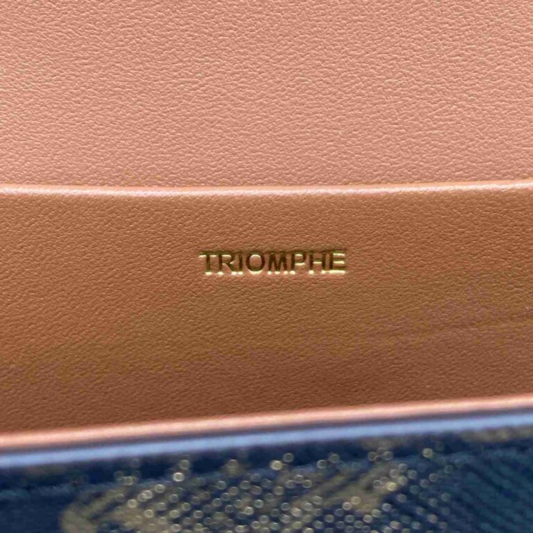 Celine Chain Shoulder Bag Triomphe In Triomphe Canvas Tan 197992Dqw04Lu - Image 6