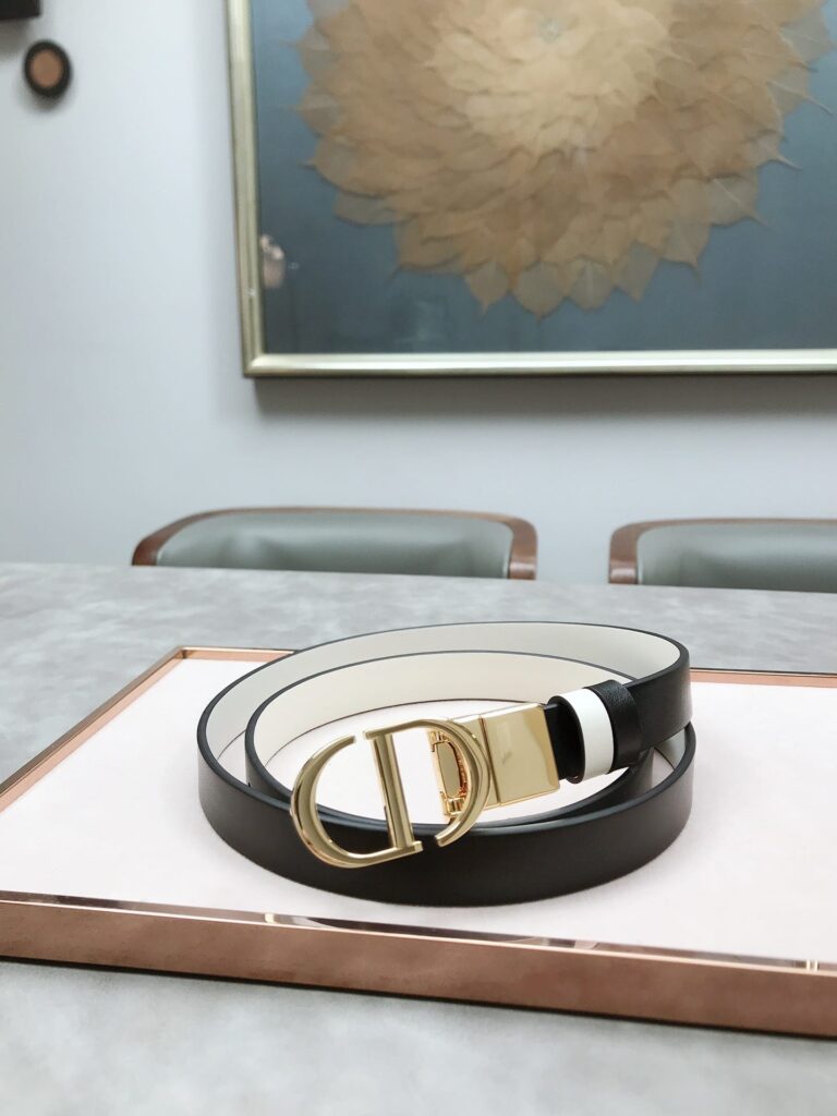 Dior 30 Montaigne Reversible Belt Black 2Cm B0178Uwga M911 - Image 3