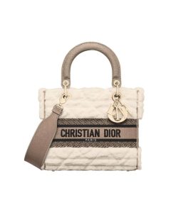 Dior Lady D Lite Medium Bag Beige 19Cm