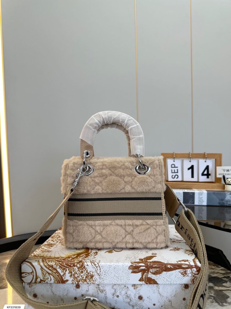 Dior Lady D Lite Medium Bag Beige 19Cm - Image 6