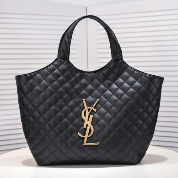 Saint Laurent Icare Maxi Shopping Bag In Quilted Lambskin 58Cm - Image 9