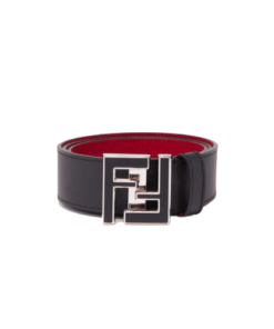Fendi Ff Leather Betl Black 40Mm