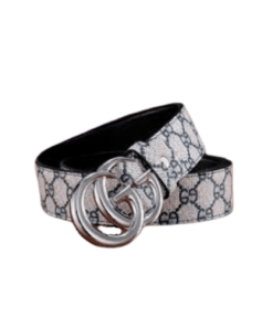 Gucci Supreme Belt With G Buckle Silver Metal 3.8Cm