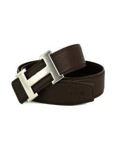 Hermes Belt Togo Swift Silver Buckle Brown 38Mm