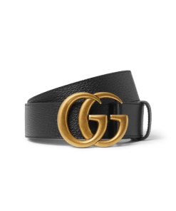 Gucci Mamon Gg Gold Logo Belt 4Cm