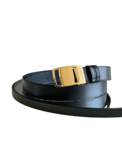 Salvatore Ferragamo Leather Belt Black 3.5Cm