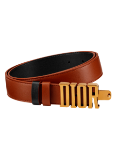 Dior D-Fence Reversible Belt Cognac Leather 3Cm B0336Cvwv M62E