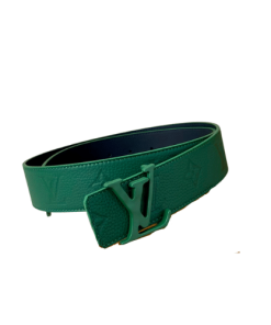 Louis Vuitton Lv Initiales Reversible Belt Monogram Eclipse Green 4Cm