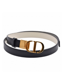 Dior 30 Montaigne Reversible Belt Black 2Cm B0178Uwga M911