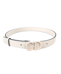 Dior 30 Montaigne Leather Belt White 3Cm