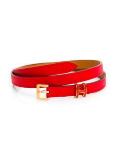 Hermes Leather  Belts Pop H Red 15Mm