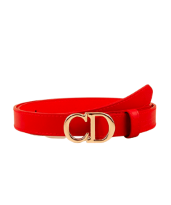 Dior 30 Montaigne Reversible Belt Red 2Cm