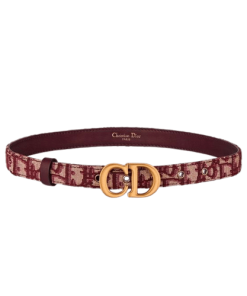 Dior Women'S Saddle Belt Wine 2Cm
