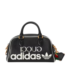 Gucci X Adidas Mini Duffle Bag Black 31.5Cm 702397 U3Zct 8726