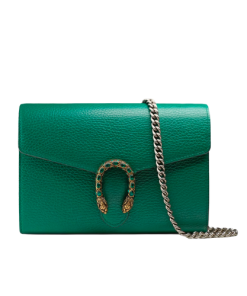 Gucci Women'S Dionysus Gg Supreme Chain Bag Green 20Cm 401231 Caogx 3120