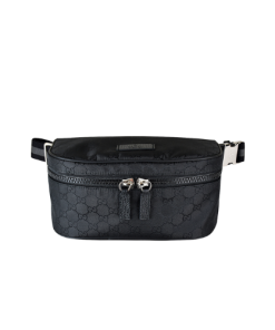 Gucci Fanny Pack Belt Bag Monogram Gg Black 27Cm