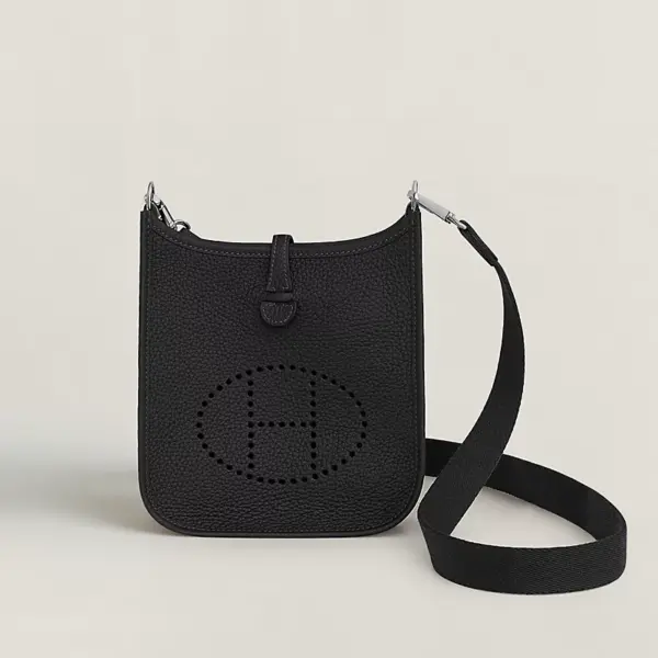 Hermes Evelyne 16 Amazone Black Bag 16Cm H069426Ckav