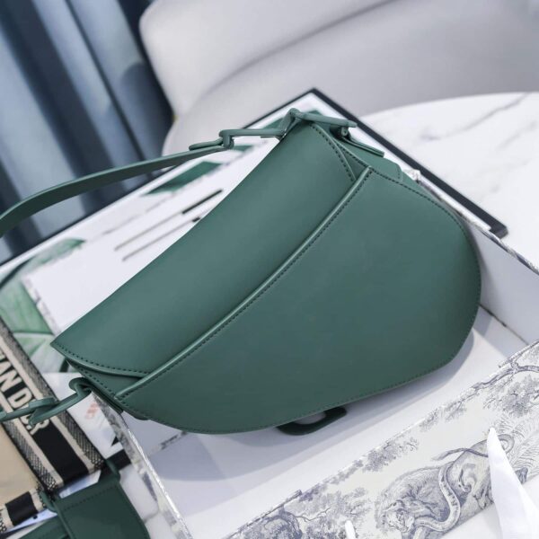 Dior Saddle Smooth Leather Dark Green - Image 9