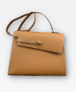 Hermes Kelly Sellier En Desordre Epsom Gold-Toned Hardware Brown 25Cm