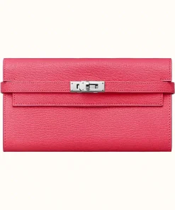 Hermes Kelly Classic Wallet Pink H051303Cku5