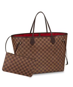 Louis Vuitton Damier Ebene Neverfull Gm 39Cm Red N41357