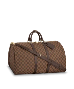 Louis Vuitton Keepall Bandouli?re 55 Damier Ebene N41414