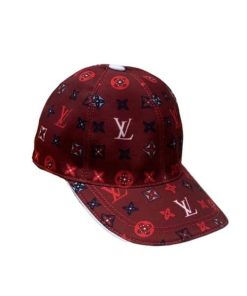 Louis Vuitton Monogram Pattern Cap Red