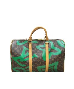 Louis Vuitton Keepall Bandouliere 45 Monogram Green 45Cm