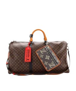 Louis Vuitton Keepall Bandouliere 50 Monogram Brown 50Cm