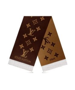 Louis Vuitton Reykjavik Scarf Dark Brown M78125