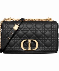 Dior Large Caro In Black Bag 28Cm M9243Uwhc