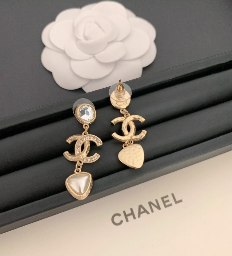 Chanel Cc Gold Earrings - Image 4