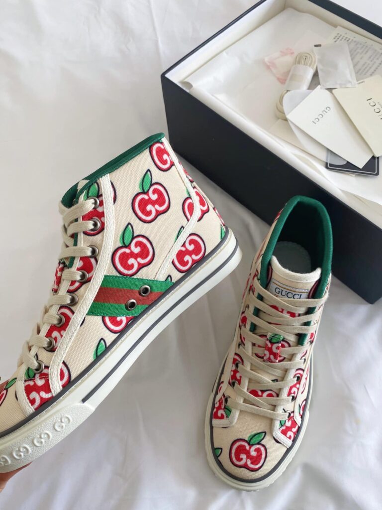 Gucci Tennis 1977 High Top Sneaker Beige - Image 2