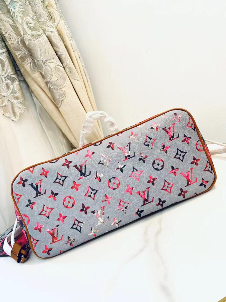 Louis Vuitton Lv Garden Metallic Monogram Neverfull Mm Blue M40995 - Image 3