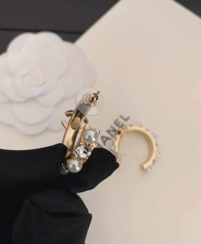 Chanel Hoop Earrings - Image 6