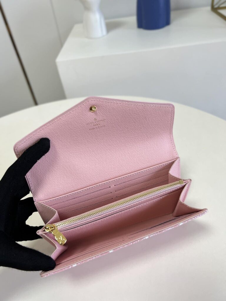 Louis Vuitton Sarah Wallet Rose Pink M81183 - Image 6