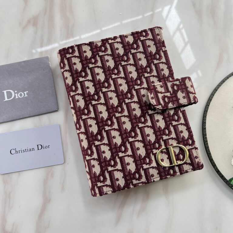 Dior Oblique Jacquard Wallet Red 19Cm - Image 2
