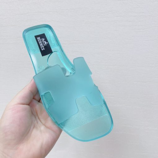 Hermes Plastic Oran Teddy Bear Slipper Sandals - Image 2