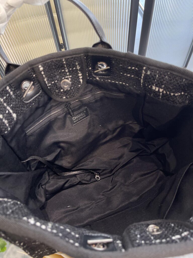 Chanel Large Shopping Bag Black 35Cm A66941 B09275 Nk815 - Image 7