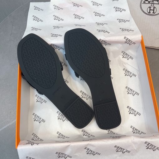 Hermes Aloha Sandal Black H201157Z 02350 - Image 2