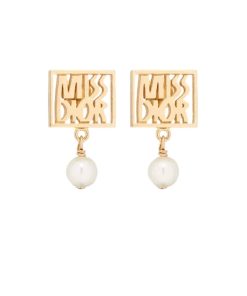 Dior Miss Dior Earrings Gold E3559Womrs D301