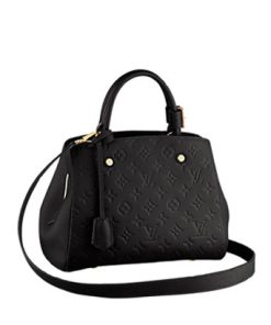 Louis Vuitton Montaigne Bb Empreinte Noir Black 33Cm