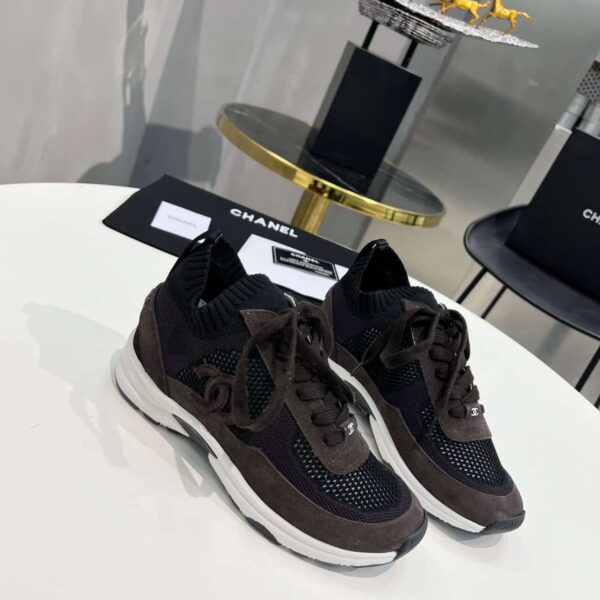 Chanel Low Top Trainer Sneakers Brown G38750