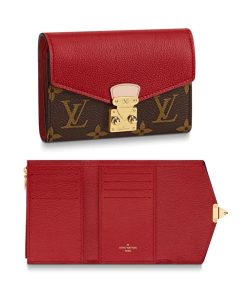 Louis Vuitton Pallas Compact Combines Wallet 13Cm Red