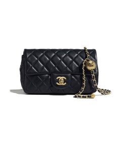 Chanel Shoulder Bag Black Ap1787