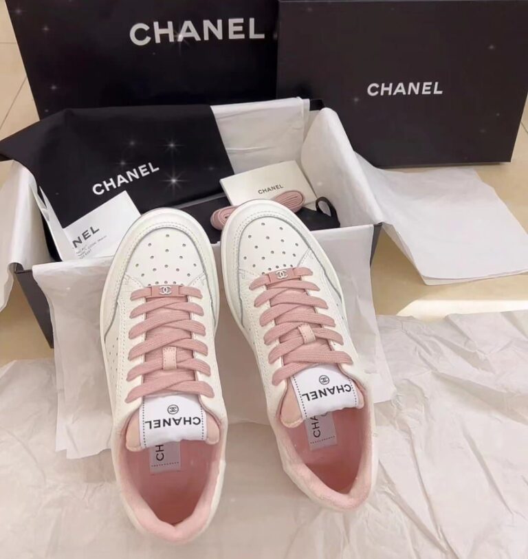 Chanel Runner Trainer Sneakers White And Pink G35934 - Image 9