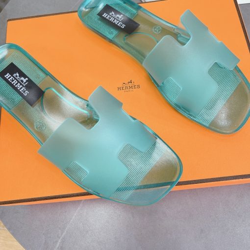 Hermes Plastic Oran Teddy Bear Slipper Sandals - Image 3