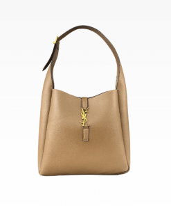 Saint Laurent Le 5 À 7 Soft Small Hobo Bag In Smooth Leather Brown